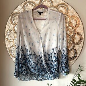 Banana Republic Surplice wrap style top